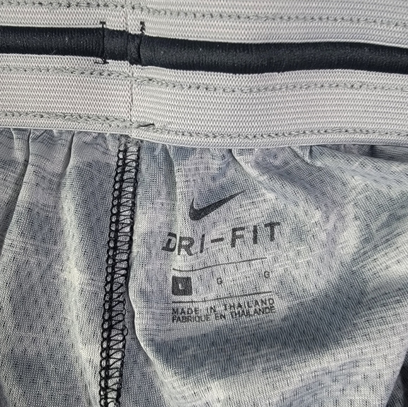 Nike Dri-Fit Mens Basketball Shorts Black Gray Camouflage Athletic Pocket Camo L - Picture 7 of 9